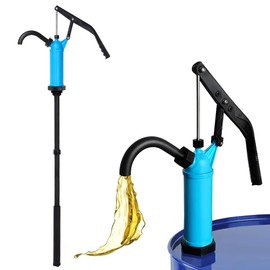 Lever Action Barrel Pump, 5 to 55 Gallon Drum Pump, Perfect for Transferring Motor Oil, Water, Corrosive Liquids, Diesel, Lubricants, Kerosene and Fuel