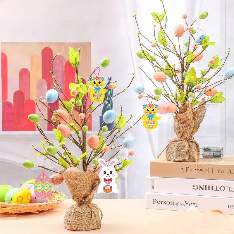 Plusupon 72 PCS Easter Crafts for Kids, Easter Craft Cards