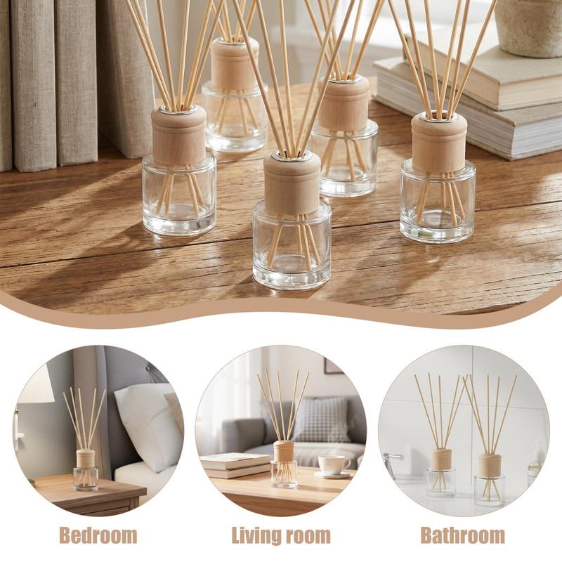 20 Set Reed Diffuser Bottle Refillable Empty Glass Jars with