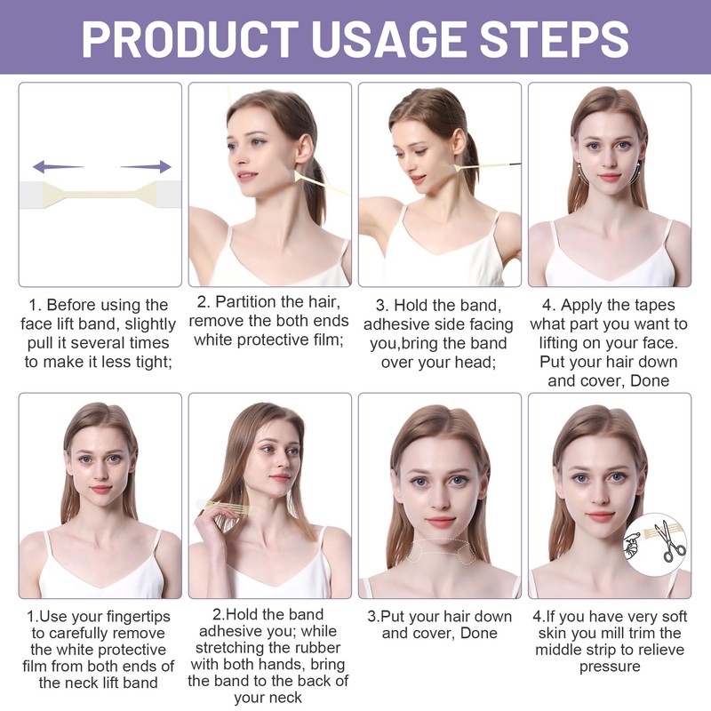 Face Neck Lifting Tapes, Instant Fack Neck Lifting Stickers Adhesive