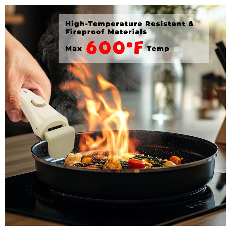 Detachable Pot Handle, Replacement Handle for Pots and Pans, Universal