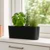2 Packs 16 Inch Large Rectangular Self Watering Pots for
