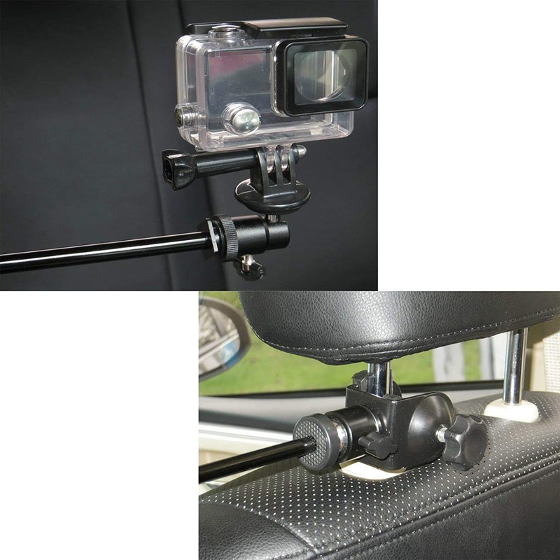 AUXPhome 3in1 Adjustable Heavy Duty Universal Action Camera Desk Pole