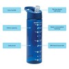 Smash Water Bottle with Water Timings 700ml Navy