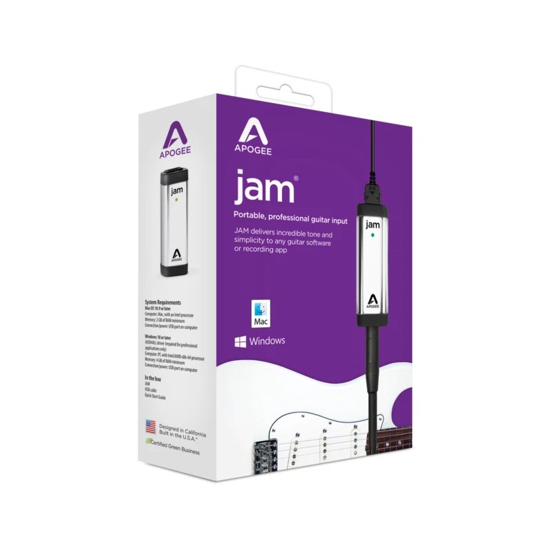 Apogee Jam 96K Professional Guitar/Bass Interface for Mac, iOS, and