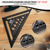 LARMEIL 12 Inch Framing Carpenter Square, Woodworking Square Ruler, Try