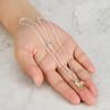 Philip Jones Sterling Silver Golden Shadow Necklace Created with Zircondia®
