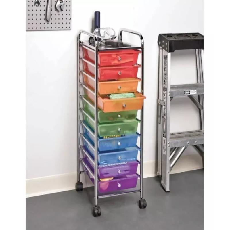 Seville Classic Carro Multiusos 10 Cajones Seville Classics Colores Msi