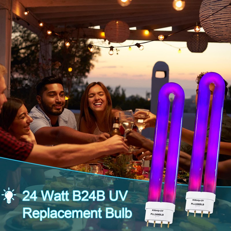 Kittmip 24w B24b Bug Zapper Replacement Bulbs 24w Uv Light