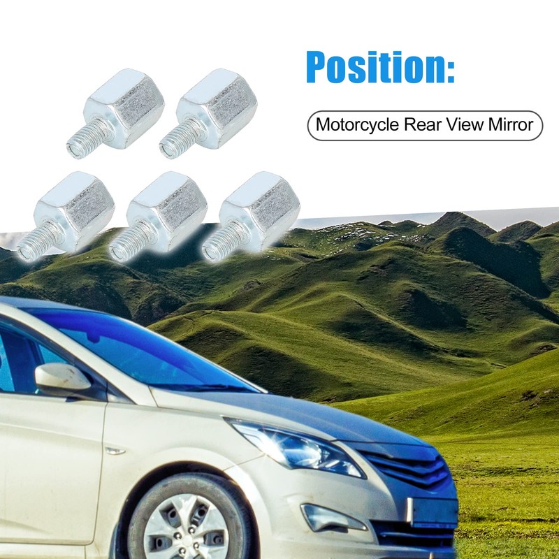 A ABSOPRO Motorcycle Rearview Mirrors Adapter 10mm to 6mm Screws