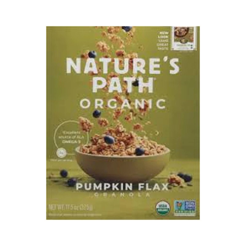Nature's Path Organic PUMPKIN SEED + FLAX Granola Fiber Protein