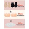 Unbranded 2 Pairs Invisible Sticky Bras for Women - Push