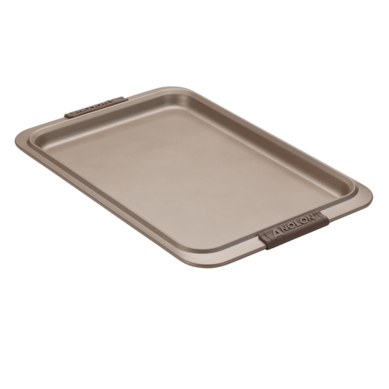 Anolon Advanced Nonstick Bakeware Cookie Pan Set/Baking Sheets with Silicone