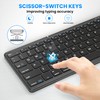 Folding Bluetooth Keyboard, Sync Up to 3 Devices with Numeric