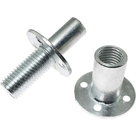 TAODAN 304 Stainless Steel Tee Nut Brad Hole Screw-in T-Nut Bedpost Connector Furniture Hardware Fittings M20