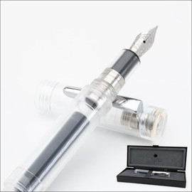 Monteverde MVP Fountain Pen Diamond Clear - Flex Nib - Compact & Versatile Mini Pocket Pen - JoWo German-Made Nib - Cartridge & Eyedropper Fill