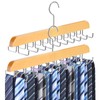 2 Pack Tie Rack Belt Hanger for Closet Fitnice Upgraded