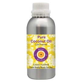 Deve Herbes Pure Coconut Oil (Cocos nucifera) Cold Pressed 630ml (21 oz)
