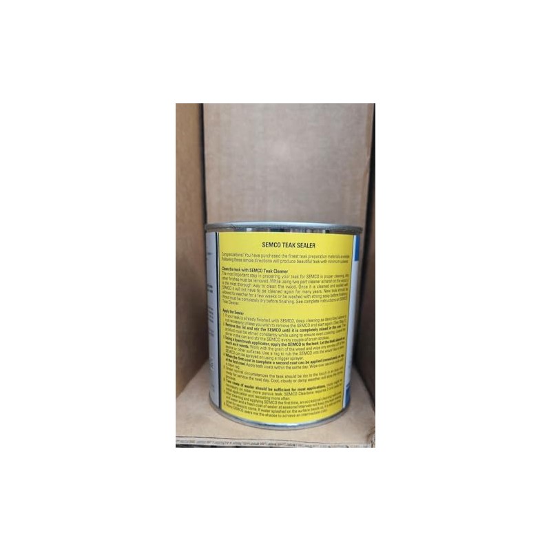 Semco Teak Sealer Honey Tone Quart Size