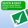 SAFESIGN (4 Pack) Fire Door Keep Shut Sign Stickers (Round)(80mm