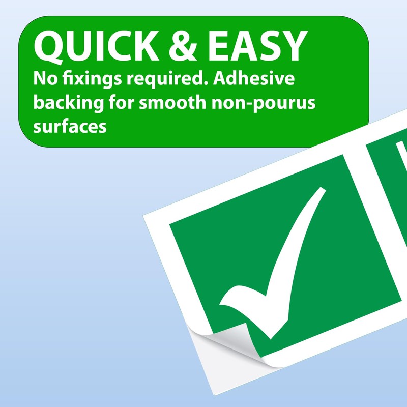 SAFESIGN (4 Pack) Fire Door Keep Shut Sign Stickers (Round)(80mm