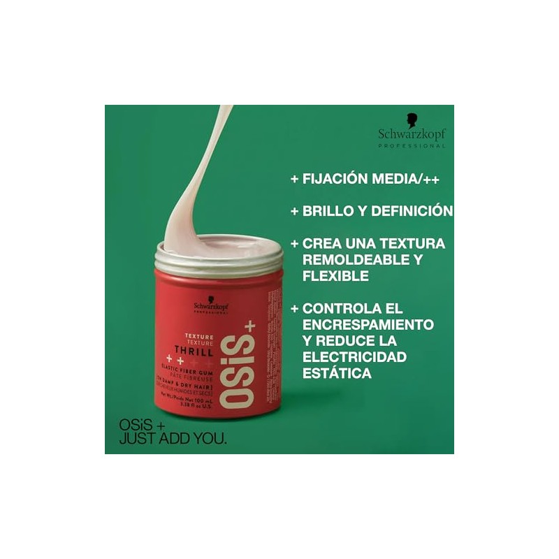 Schwarzkopf - Osis+ Thrill Fibre Gum (Strong Control) - 100ml/3.4oz