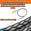 2-Pack TL1918SL K-Type thermocouple Probe Probe 11.9 inches/0.13 inches Cable
