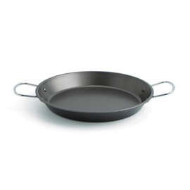 Quid 7559017 – Paella pan 30 cm 4 Rations Senia, Color Black, 42.4 x 30.2 x 4 cm
