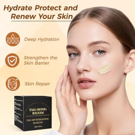 Tallow de ternera para piel con miel, bálsamo de sebo hidratante sin perfume para cara y cuerpo, alimentado con pasto, profundamente nutritivo para piel seca. 4.23 oz