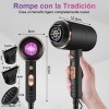 Secadora De Cabello Profesional Portátil De 1800w Y 3 Veloc