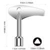 JINHENB 2 Pcs Triangular Key Inner Triangle Spanner Key Stainless