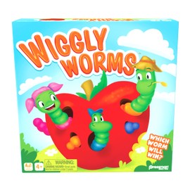 Pressman Wiggly Worms Game - Color Matching Memory Preschool Game, Kids Ages 4 and Up