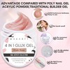 Makartt Solid Gel Builder for Nails Starter Kit Clear Nude