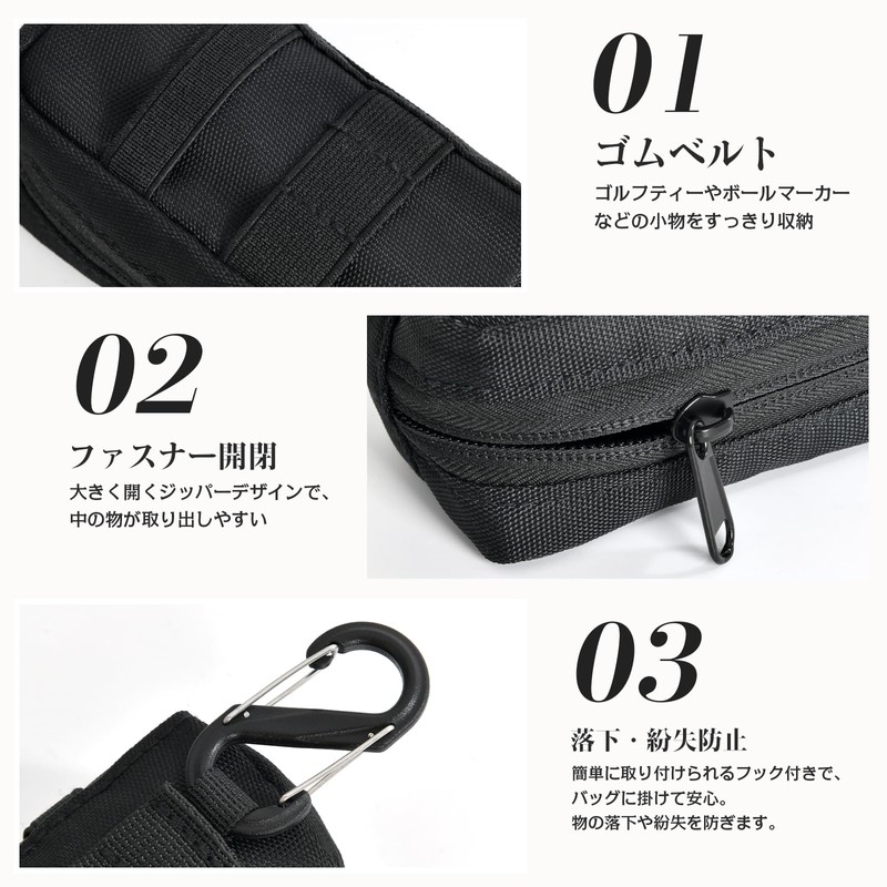 YooFa Nylon Golf Bag for Men Golf Ball Case [2