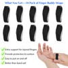 Tyqour 10 Pack Hook and Loop Finger Wrap, Washable and