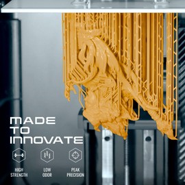 HATCHBOX 8K 3D Printer Resin Pro, High Precision Low Odor UV Curing 405nm Photopolymer 3D Printing Resin Liquid for LCD DLP Printing, 1000g Yellow