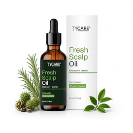 Fresh Scalp Oil – Aceite Capilar Pre-Lavado con Romero, Ricino, Menta y Tea Tree para Cuero Cabelludo y Cabello Débil, Fórmula Natural sin Siliconas ni Parabenos, 50 ml