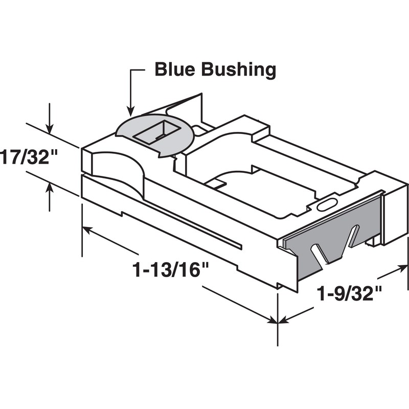 Prime-Line 171878 Lock Shoe for 5/8 In. Tilt Spiral (2