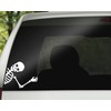 Skeleton Waving Decal Car Bumper Sticker Window Laptop Tumbler Decal