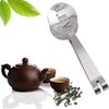 TRHDFW Spoon Shaped Tea Bag Squeezer/Holder Gadget, Round Stainless Steel