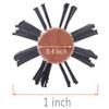 PERFEHAIR Small Round Brush for Short Hair 1 Inch Mini