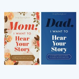 Mom/Dad, I Want to Hear Your Story - Guided Journal To Share Her/His Life &  Love - Paperback - Color: Mom/Dad
