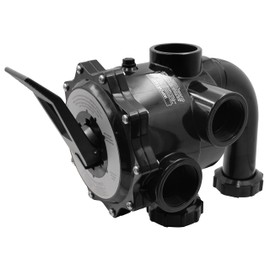 SP0715X62 Multiple Port 6-Position Control Valve with Gauge,2 Inch Side Mount (Sand),Compatible with Hayward Pro-Series Vari-Flo.