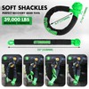 STEGODON Winch Rope 1/4in X 50ft Synthetic Winch Rope Kit,10000LBS