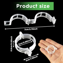 LXYYDS Pack of 200 Plant Clips, Tomato Clips, Reusable Plant Clips, Secured Plastic Plant Clips, Plastic Tomato Clips for Tomatoes, Cucumbers, Flowers, Peas and Other Vine Plants