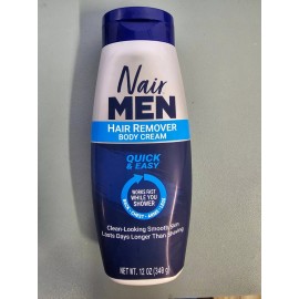 Nair Men Body Cream Hair Remover Body Hair Removal Cream 12 oz