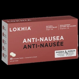 Lokhia Anti-Nausea Lemon 30 Chewable Tablets