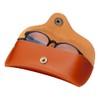 Pearl 092980 Eyeglass Case, Hard Case, Genuine Leather, Cowhide Leather,