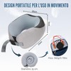 Euqvunn Cuscino da Viaggio Regolabile con Borsa, Cuscino Viaggio in