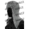 WAIZ Medieval Knights Butted Aluminium Chain Mail Coif Ring Maille